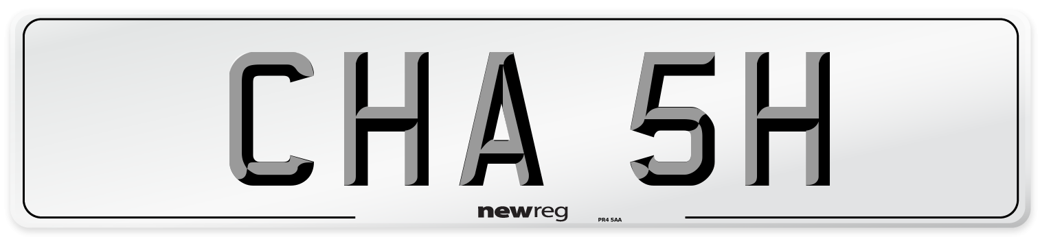 CHA 5H Number Plate from New Reg